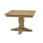 Build Your Own Pedestal Table w/42" Square Top w. Reverse Bevel Edge - Image 6