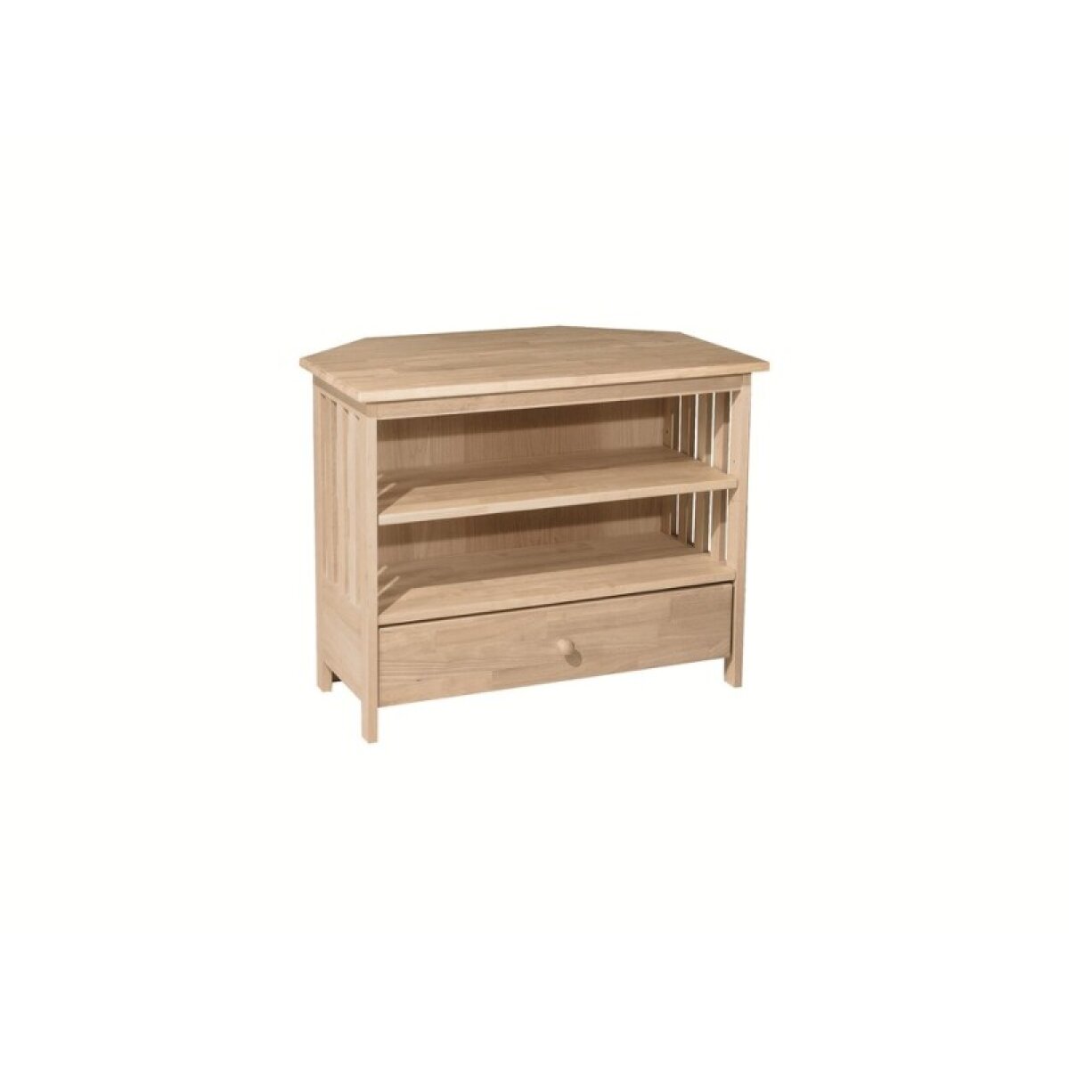 2a984d1472f9fac9c65d17e8ffa29426 Mission Corner TV Stand - Image 1