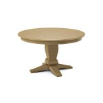 Build Your Own Pedestal Table w/ 52" Round Tabletop w/Reverse Bevel Edge - Image 3