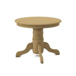 Build Your Own Pedestal Table w/ 30"H Turned Pedestal for Solid Tops - Image 6
