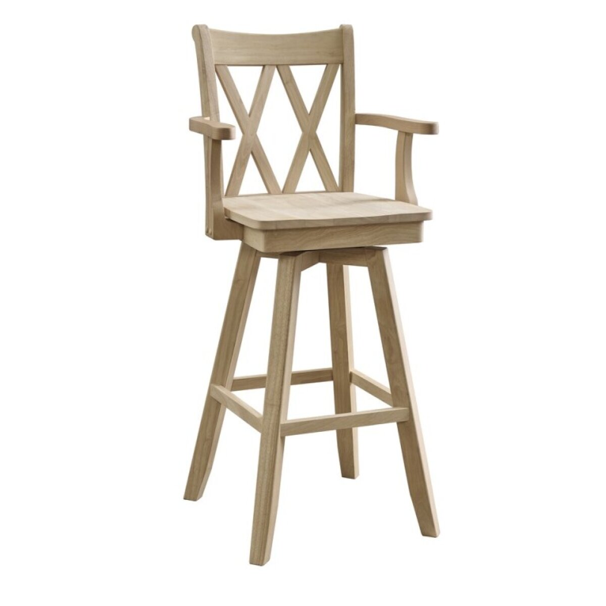 37da65c268fff8390c2ab2e6632c5ddd 30" Double XX Swivel Bar Stool w/ Arms - Image 1
