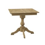 Build Your Own Pedestal Table w/ 36" Square Tabletop w/ Reverse Bevel Edge - Image 31