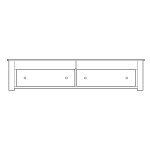 Arbor Universal Pedestal California King Footboard With Bench Top & Drawer(s) On End 30-1635