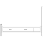 Arbor Supreme Pedestal Twin Panel Headboard 34-1611
