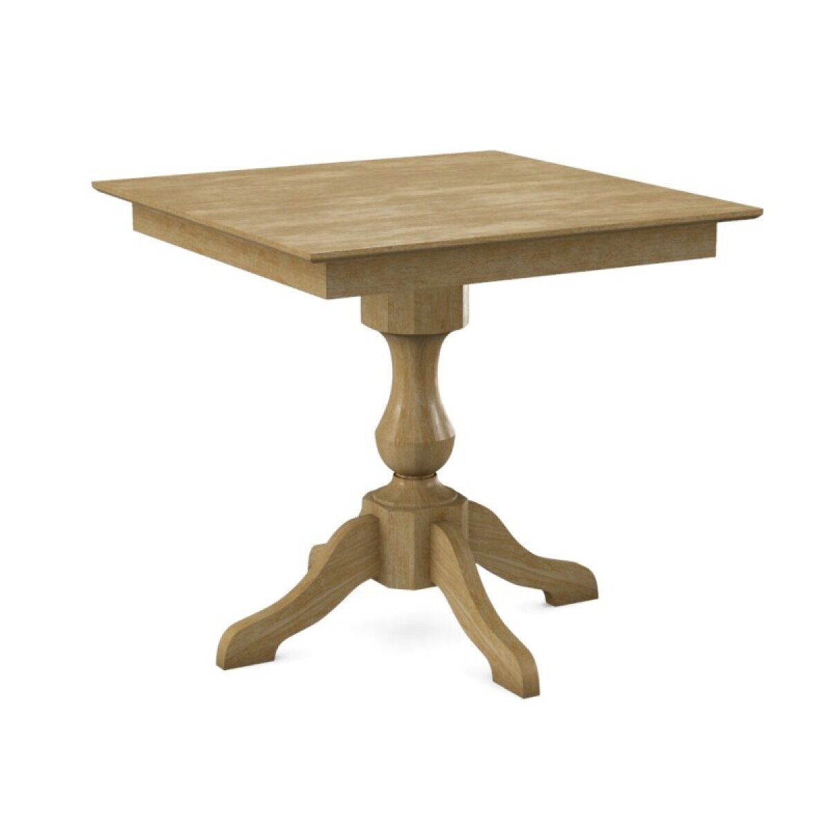 562659eaa8901fcd5b47b835d3b5675f Build Your Own Pedestal Table w/ 36" Square Tabletop w/ Reverse Bevel Edge - Image 1