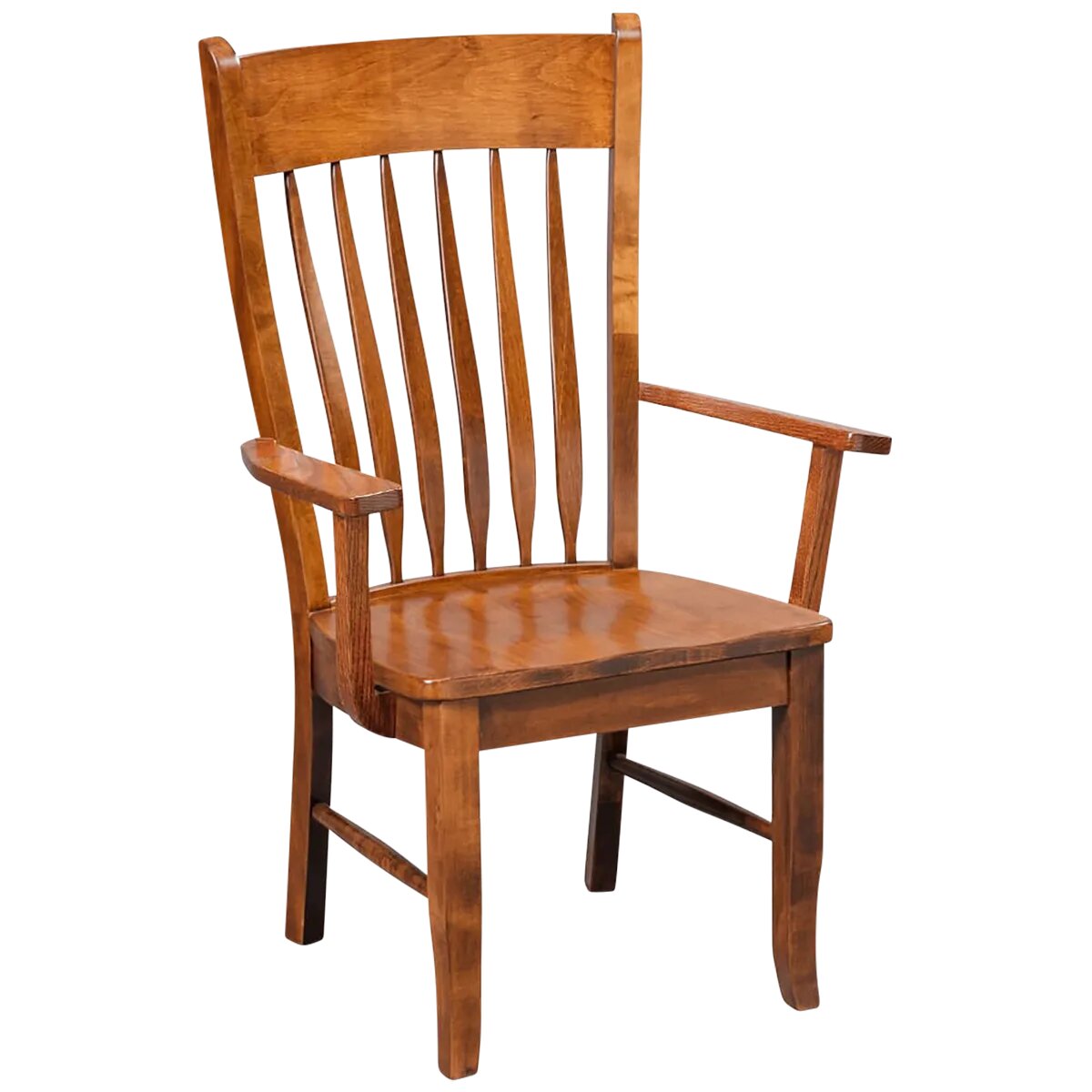 6610035494224a4a63c94c8d42b21d87 Buckeye Dining Chairs Arm Chair Wood Seat 13-3602 - Image 1
