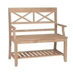 Double X Back Bench