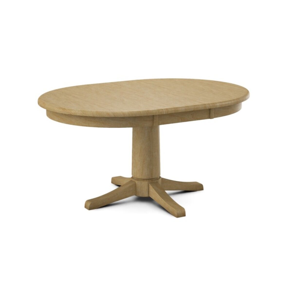 6f8ca9f2e9aba0cb960c6da6916367b2 Build Your Own Pedestal Table w/42" x 60" Butterfly Leaf Extension Tabletop w/ Hall Bullnose Edge - Image 1
