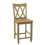 24'' Double XX Back Counter Stool - Image 3
