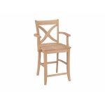 24'' Vineyard Arm Counter Stool