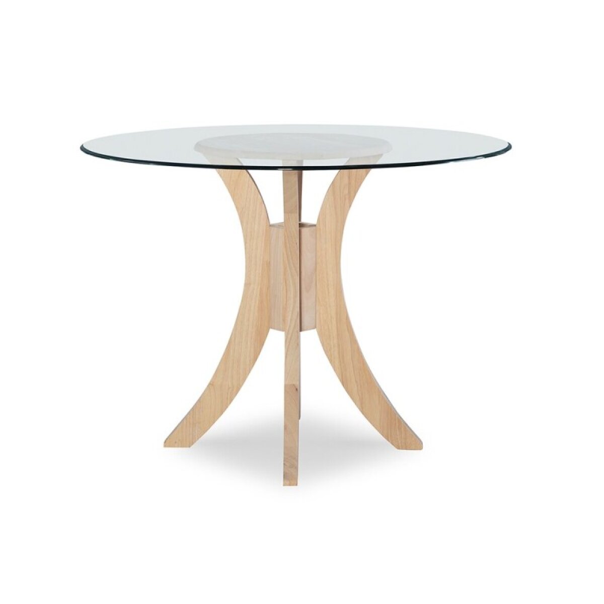 90bd46d974946212d2ca9cd5a6be5b37 36" Sienna Pedestal Base with 48" Glass Top - T-148B-36-GLASS - Image 1