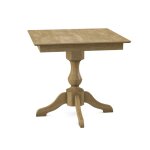 Build Your Own Pedestal Table w/ 36" Square Tabletop w/ Reverse Bevel Edge - Image 13