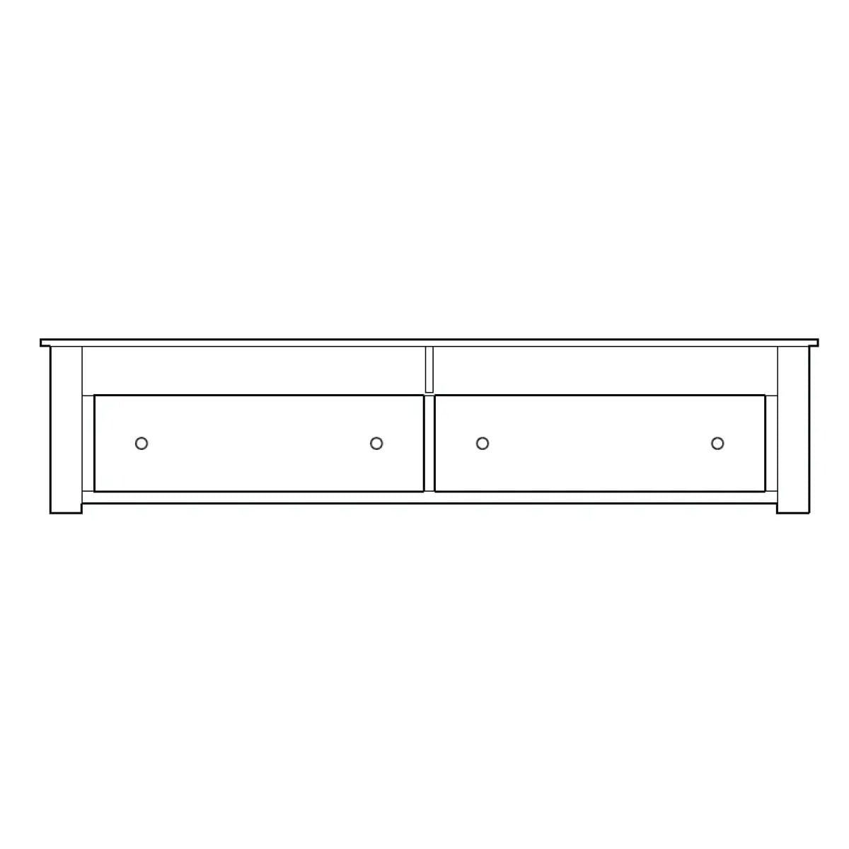9fabd7221921ec3f7270ab75e71ce0df Brighton Frame Full Rails & Slats Bed Base 30-1802 - Image 1