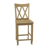 24'' Double XX Back Counter Stool - Image 4