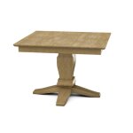 Build Your Own Pedestal Table w/42" Square Top w. Reverse Bevel Edge - Image 15
