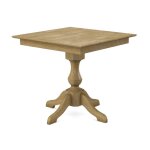 Build Your Own Pedestal Table w/ 36" Square Tabletop w/ Reverse Bevel Edge - Image 18