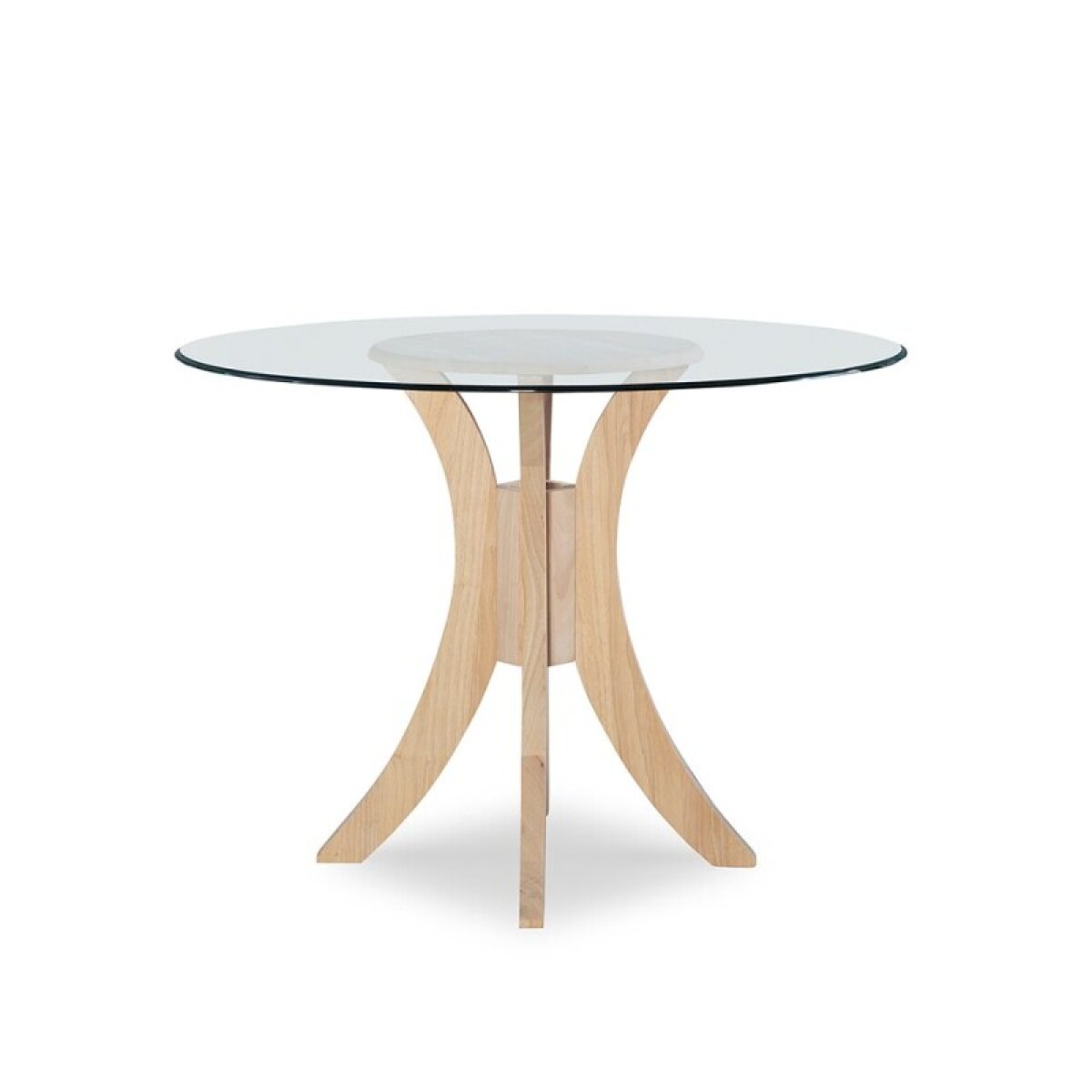 aeadcfe56f8636d1d137c1fb4c25d274 30" Sienna Pedestal Base with 48" Glass Top - T-148B-30-GLASS - Image 1