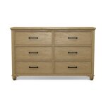 Vista Bedroom 6-Drawer Dresser - Image 5