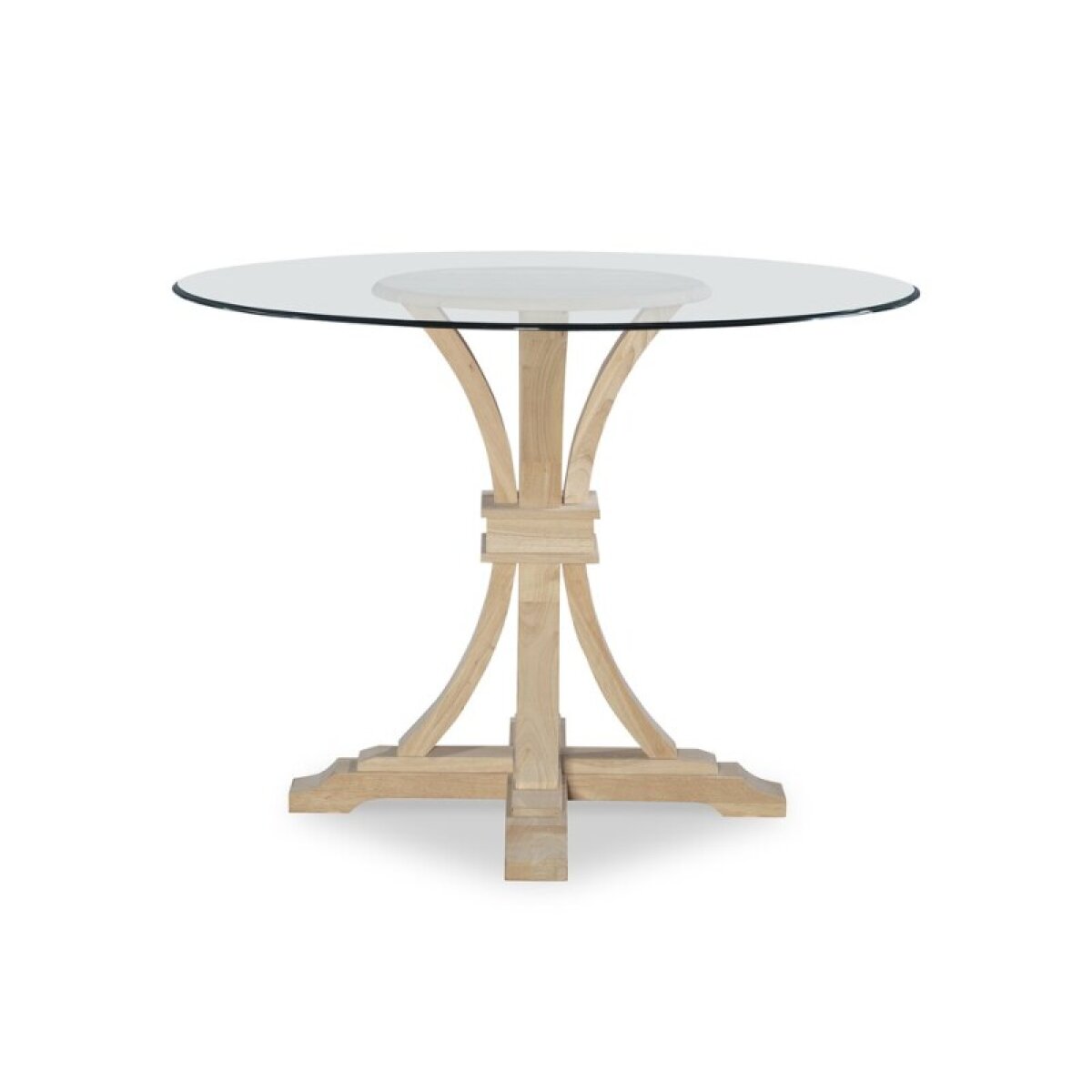c1f4bf70d338bab49ef19a139d8ab4b7 36" Flair Pedestal Base with 48" Glass Top - T-12B-36-GLASS - Image 1