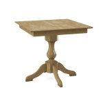 Build Your Own Pedestal Table w/ 36" Square Tabletop w/ Reverse Bevel Edge - Image 30