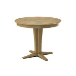 Build Your Own Pedestal Table w/ 30"H Verano Pedestal for Solid Tops - Image 3