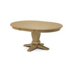 Build Your Own Pedestal Table w/ 48" x 66" Butterfly Leaf Extension Tabletop w/Half Bullnose Edge - Image 14