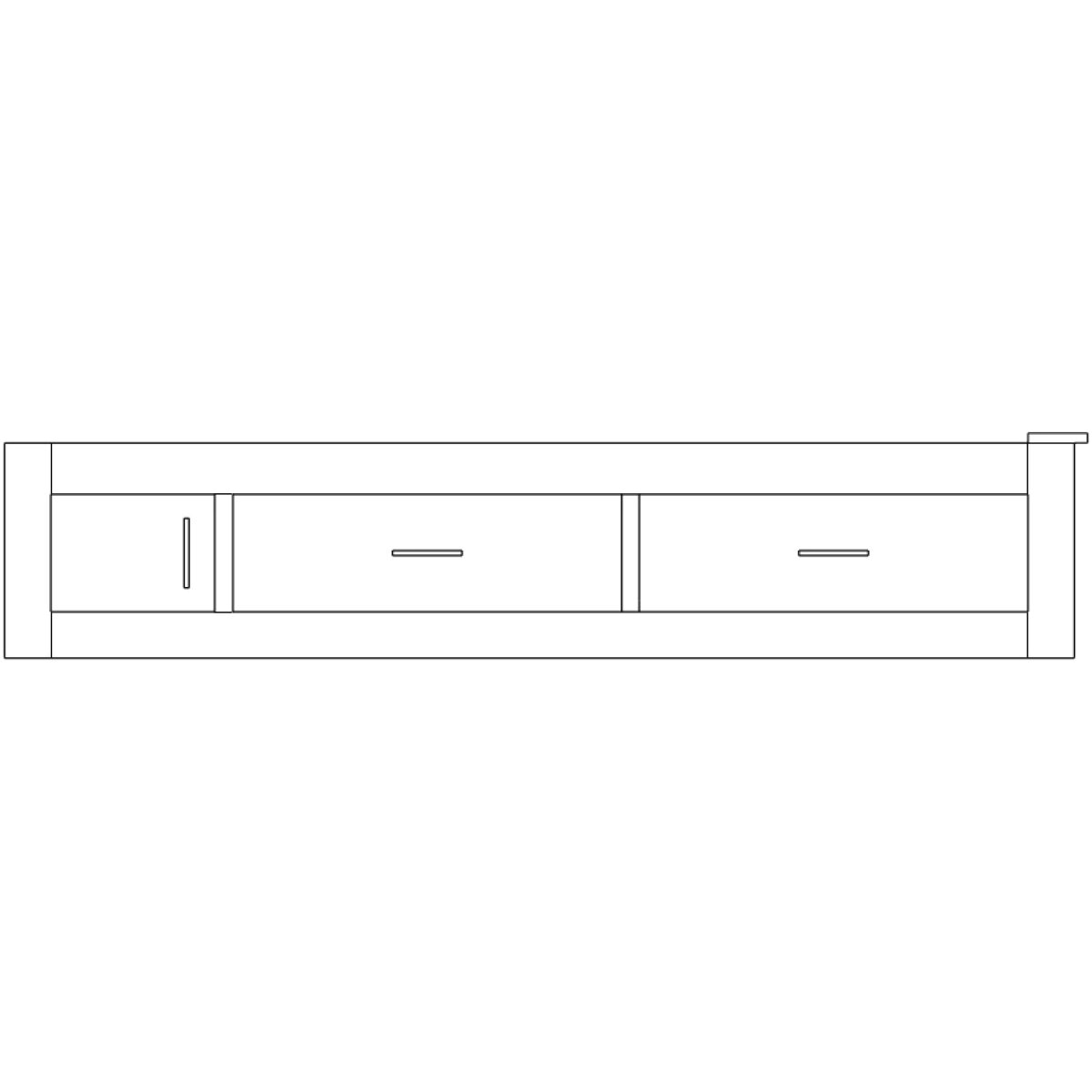 d1cf9e55ab167060ab20d6c56bb7efe5 Cabin Drawer Pedestal California King Platform Panel (drawer) Bed Base 32-2295 - Image 1