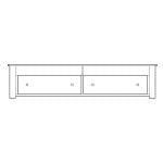 Arbor Universal Pedestal King Footboard With Bench Top & Drawer(s) On End 30-1634