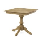 Build Your Own Pedestal Table w/ 36" Square Tabletop w/ Reverse Bevel Edge - Image 26