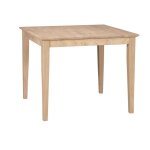 36 x 36 Square Table Top w/ 30" Shaker Leg - T-3636T