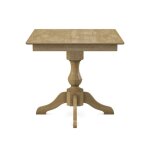 Build Your Own Pedestal Table w/ 36" Square Tabletop w/ Reverse Bevel Edge - Image 32