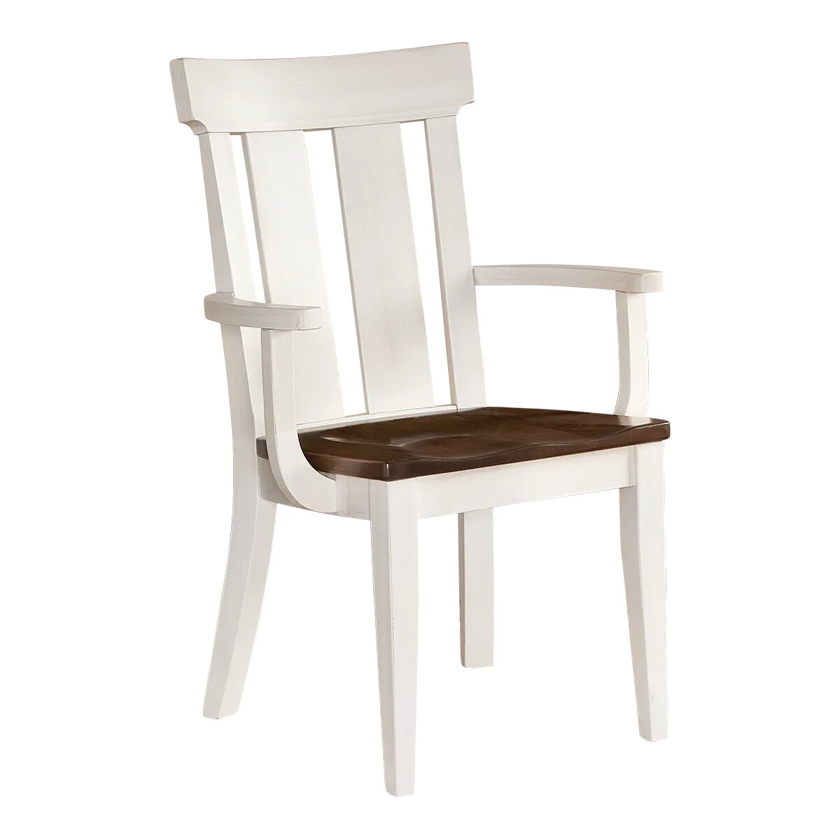 e8bb8bfc9d456d0f787246baae97b81c Bennett Dining Chairs Arm Chair Leather Seat 13-1192 - Image 1