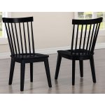 Vaughn 5-piece 60-96″ W/2-18 Leaves Dining Set, Coffee & Black Finish - Image 6