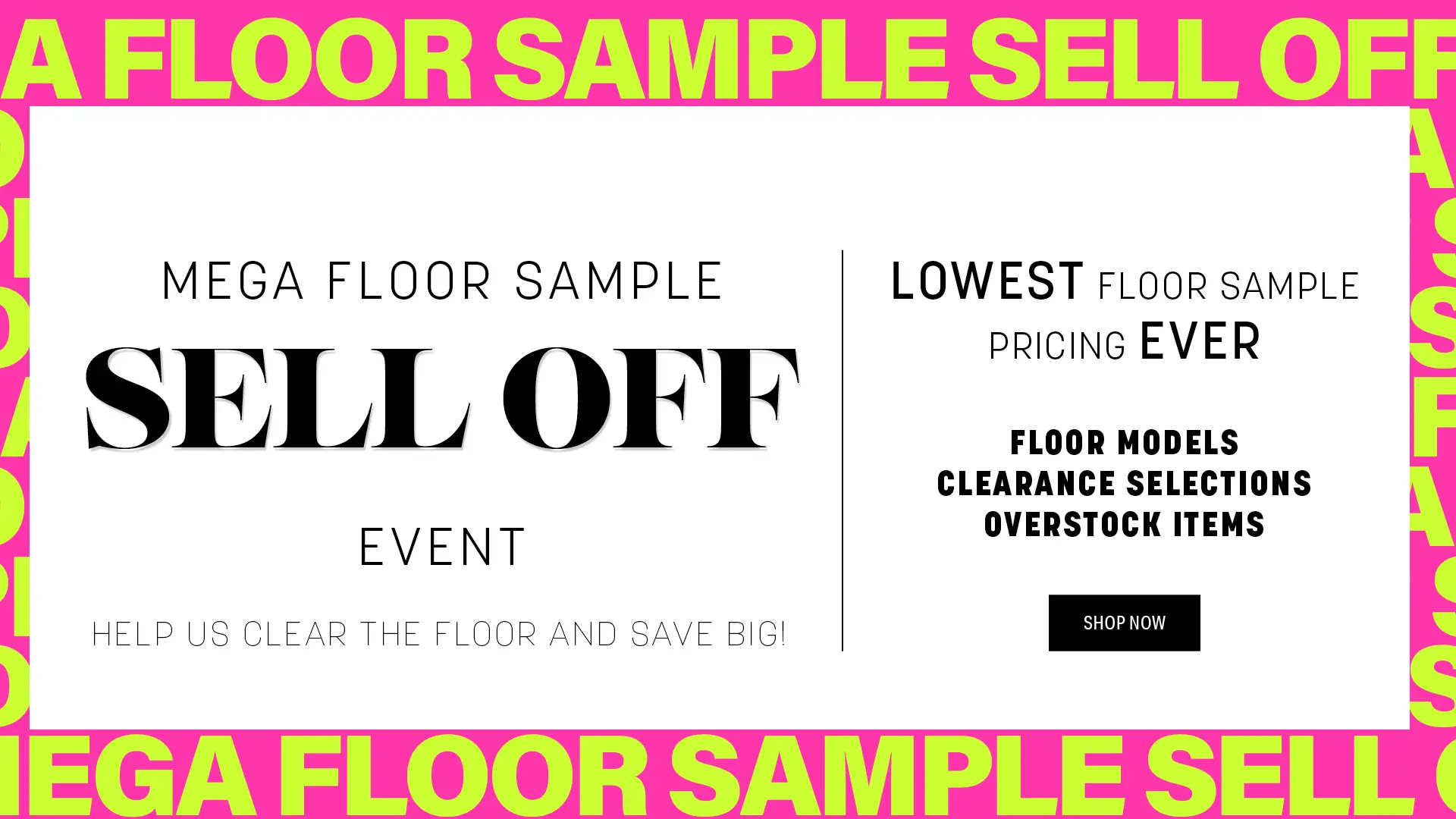 Summer Clearance Event