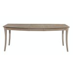 Cosmopolitan Collection - Salerno Butterfly Extension Table in Taupe Gray