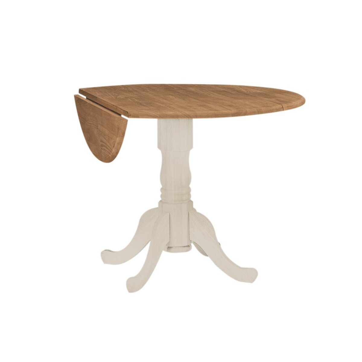 003f2806f17bfb0077f6d10f59eab74d Dining Essentials - 42" Traditional Dropleaf Table in Hickory and Shell - Image 1