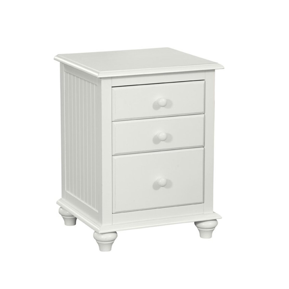00a717f629c65f4c571db5ff66449eed Cottage 3 Drawer Nightstand in White - Image 1