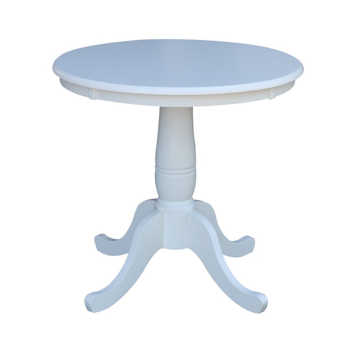 01e7515bcf050f26b886eb7807ccd337 Dining Essentials - 30'' Round Table Top w/30"H Traditional Pedestal in Pure White - Image 1