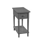 Destinations Collection - Narrow Side Table in Heather Gray
