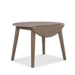 Dining Essentials - 42" Round Drop Leaf Table in Taupe Gray