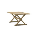 Farmhouse Live Edge Table Top w/ Farmhouse Trestle Base - T-3872TB - Image 12