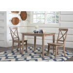 Dining Essentials - X-Back Chair in Taupe Gray - Image 3