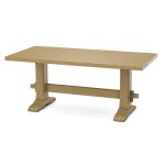 Trestle Solid Table Top w/ Trestle Table Base - T-7236B - Image 7