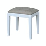 Tykes - Upholstered Vanity Bench in Pure White