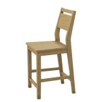 24" Aspen Panel Back Counter Stool - Image 12