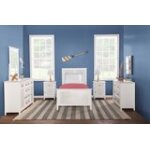 Tykes Bedroom - Chalk & White High Tide 90° Twin Bed - BD128-1201TF - Image 5