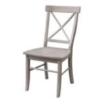 Dining Essentials - X-Back Chair in Taupe Gray - Image 4