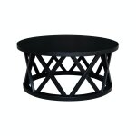 Destinations Collection - Ceylon Round Coffee Table in Black