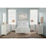 Tykes Bedroom - Chalk & White High Tide Arch Full Bed - BD128-1202FF