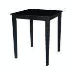 Dining Essentials - 30'' Square Table w/ 36''H Shaker Legs in Black - T46-36S